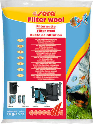 Sera Filter Wool for Aquarium Filtering Προφίλτρο Μικρών Σωματιδίων 500gr