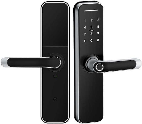 Liliwise Ηλεκτρονική Κλειδαριά TTLOCK σε χρώμα Μαύρο με Σύνδεση Bluetooth
