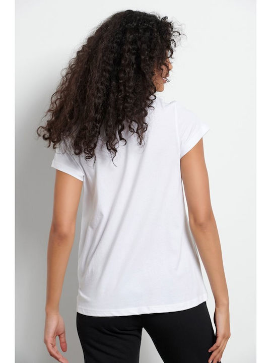 BodyTalk Damen Sportlich T-shirt Weiß