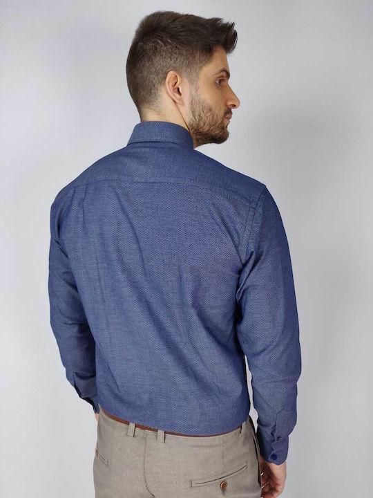 Milano Buena Long-sleeved Shirt Navy Blue