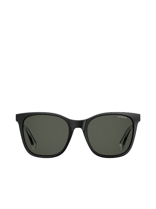 Polaroid Sonnenbrillen mit Schwarz Rahmen und Schwarz Spiegel Linse PLD4059/S 807M9
