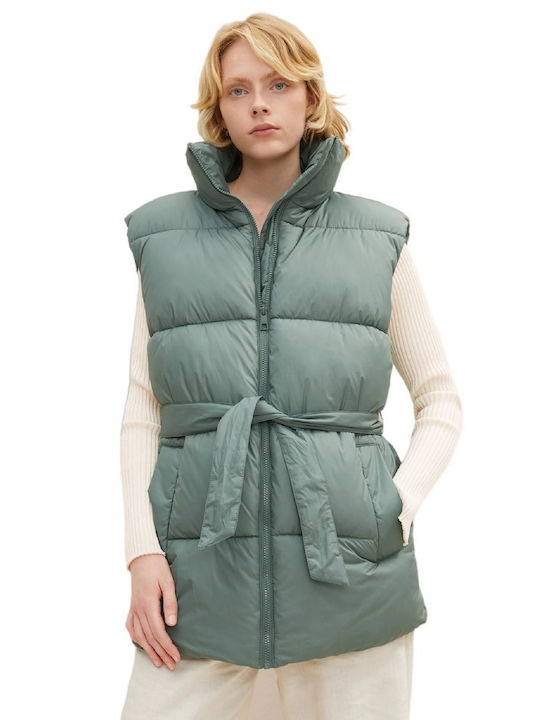 Tom Tailor Sleeveless Jacket Puffer Green