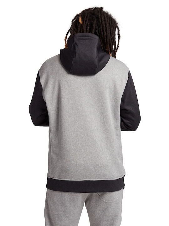 Burton Oak Men's Sweatshirt with Hood and Pockets Gray