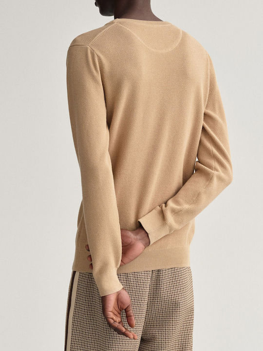 Gant Men's Long Sleeve Sweater Beige