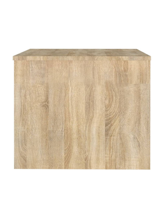 Rectangular Central Wooden Coffee Table with Lifting Mechanism Beige M80xW50xH40cm