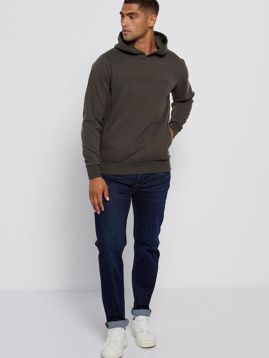 Sweatshirt with Hood Khaki