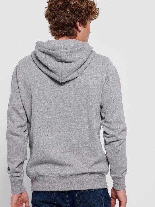 Sweatshirt mit Kapuze grey melange