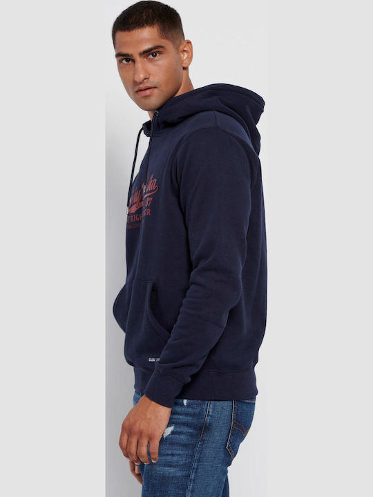 Sweatshirt mit Kapuze Marineblau