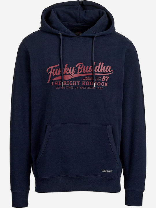 Sweatshirt mit Kapuze Marineblau
