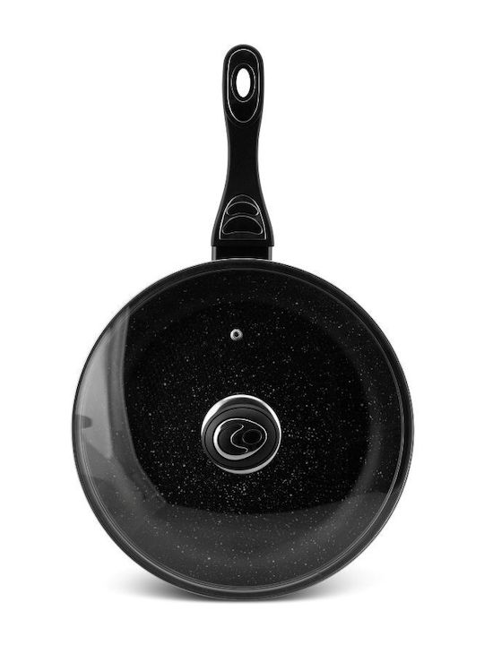Edenberg Τηγάνι από Αλουμίνιο Με Καπάκι με Επίστρωση από Πέτρα 24cm