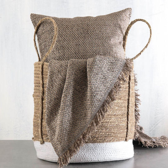 Rythmos Rowen Three-Seater Sofa Throw 2 Sides Chenille 180x280cm Brown