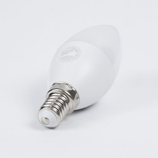 GloboStar LED Bulb 4W 100mm for Socket E14 and Shape C37 Natural White 388lm