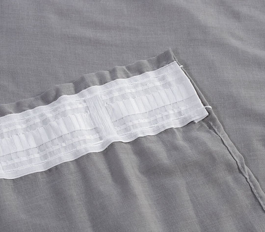 Nef-Nef Homeware Curtain With Pencil Pleat Antel Gray 140x270cm