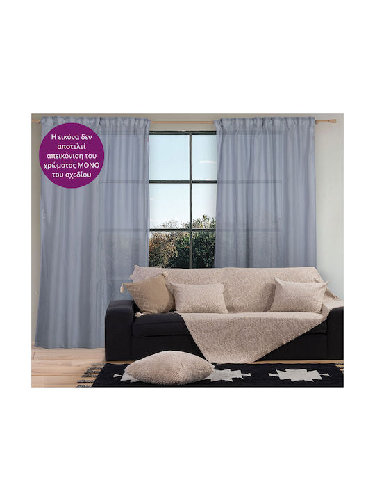 Nef-Nef Homeware Curtain with Pencil Pleat Antel Denim 140x270cm