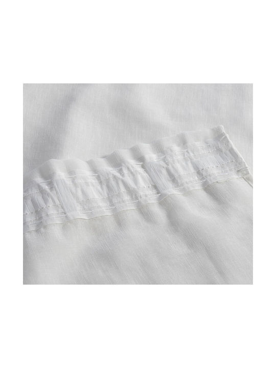 Nef-Nef Homeware Κουρτίνα με Τρέσα Roxane Ecru 140x270εκ.