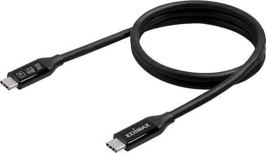 Edimax USB 4 Видео Кабел USB-C Мъжки - USB-C 240W Захранване PD Черен 1м UC4-010TB