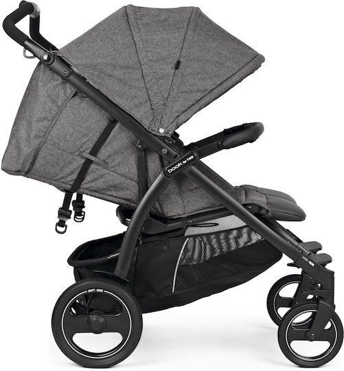 Peg Perego Book For Two Doppelter Kinderwagen Geeignet für Neugeborene Quartz 14kg