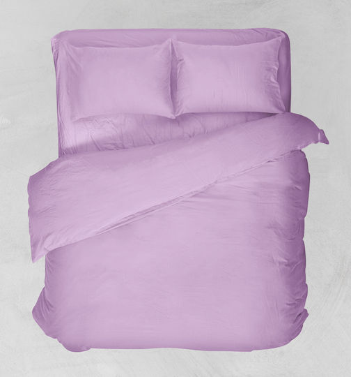 Viopros Basic Kissenbezug-Set Lila 50x70cm.