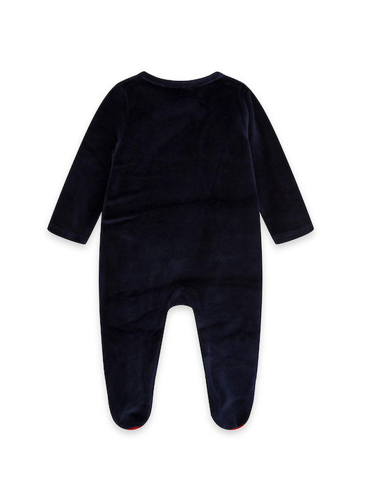 Tuc Tuc Mini Traveler Baby Bodysuit Set Long-Sleeved Velvet Blue