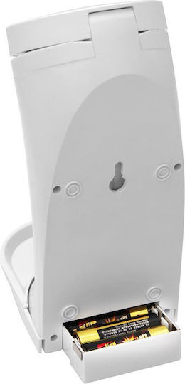Bakaji Wall Mounted Automatic Plastic Dispenser White 250ml