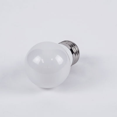 GloboStar Λάμπα LED για Ντουί E27 και Σχήμα G45 Ψυχρό Λευκό 600lm