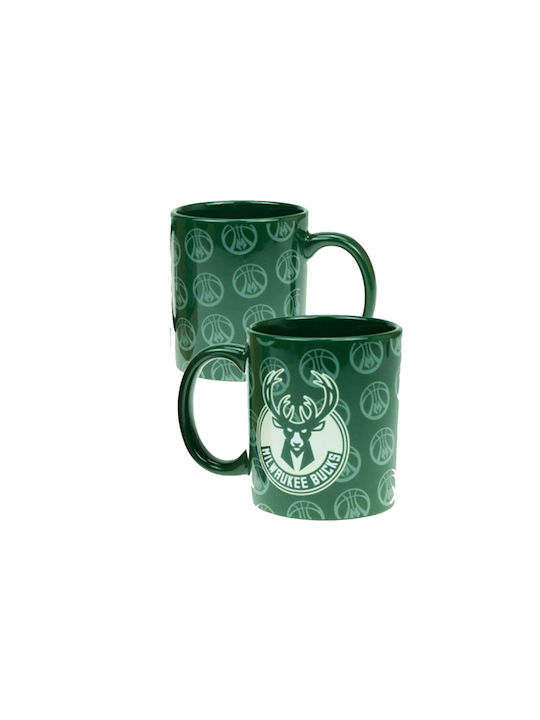 Back Me Up NBA Bucks Ceramic Cup Green