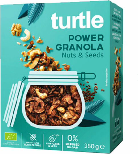 Turtle Organic Granola Oats Power Nuts & Seeds 350gr