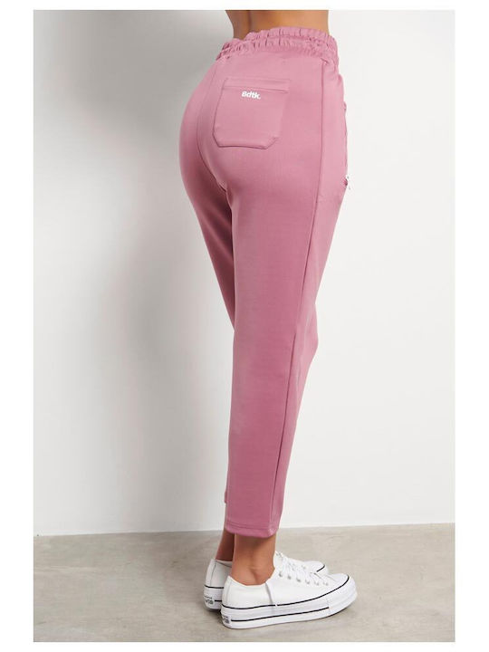 BodyTalk Women's High Waist Jogger Sweatpants Pink