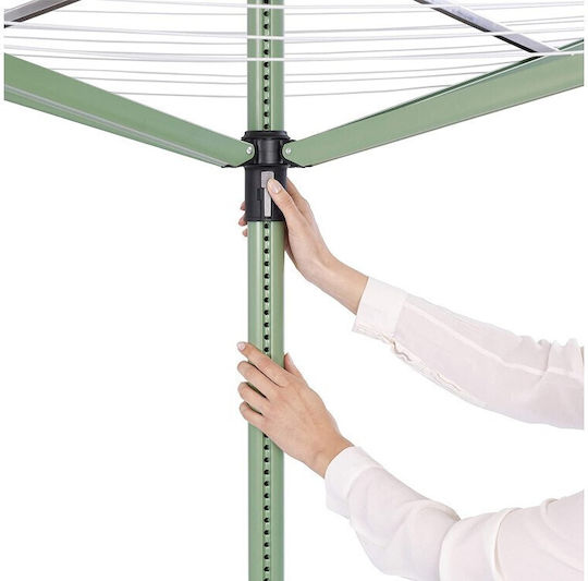 Brabantia Lift-O-Matic Rotary Dryer Πτυσσόμενη Απλώστρα Δαπέδου από Μέταλλο για τον Κήπο με Μήκος Απλώματος 50m Brabantia Lift-O-Matic Rotary Dryer Πτυσσόμενη Απλώστρα Δαπέδου από Μέταλλο για τον Κήπο με Μήκος Απλώματος 50m