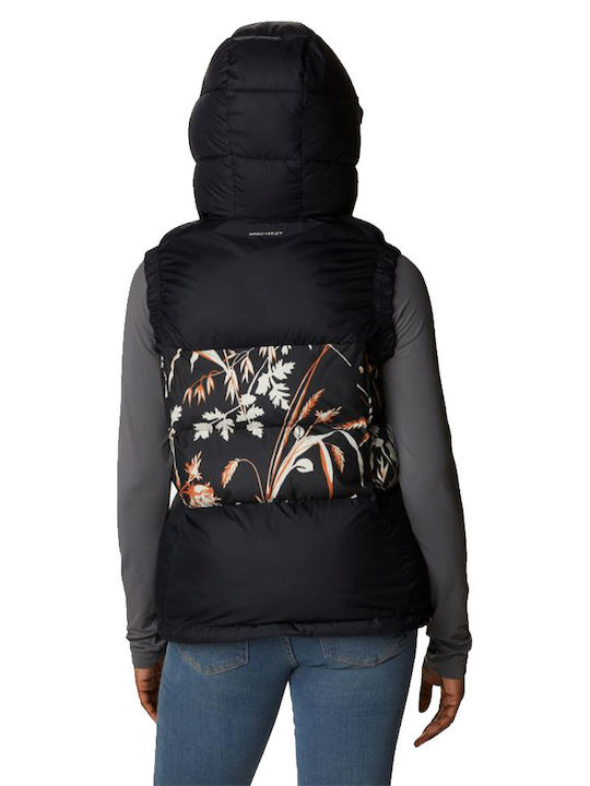 Columbia Pike Lake™ II Women's Short Puffer Jacket Waterproof for Winter with Hood Black