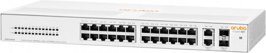 Aruba Instant On 1430 Неуправляем L2 Switch с 24 Портове Гигабитови (1Gbps) Ethernet и 2 SFP Портове