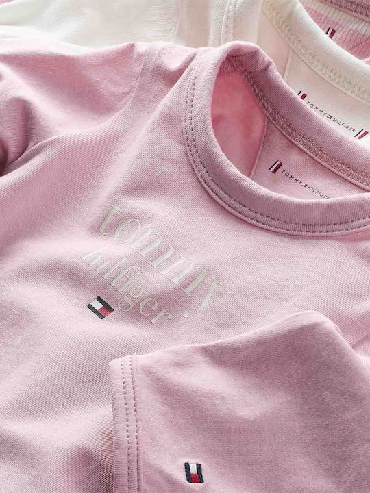 Tommy Hilfiger Комплект Бебешко Боди Дълъг ръкав Многоцветен 3бр