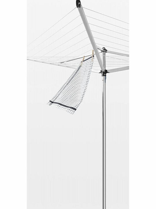 Brabantia Topspinner Rotary Dryer Metallic Folding Floor Clothes Drying Rack with Hanging Length 40m