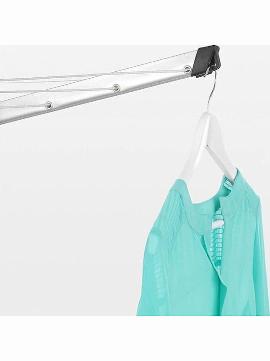 Brabantia Topspinner Rotary Dryer Metallic Folding Floor Clothes Drying Rack with Hanging Length 40m
