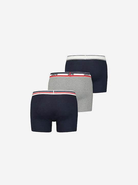 Levi's Men's Boxers 3Pack Navy Blue/Grey