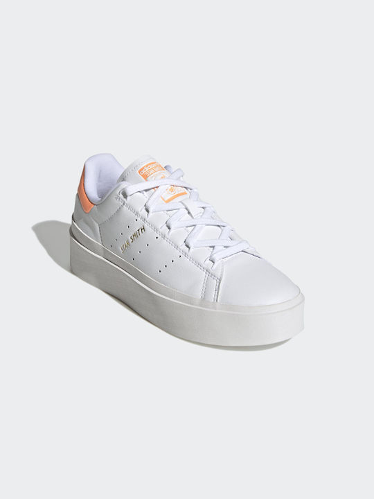 Adidas Stan Smith Bonega Damen Sneakers Cloud White / Beam Orange