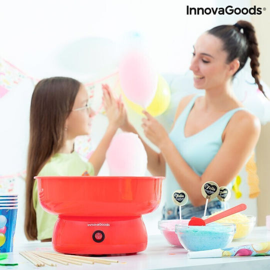 InnovaGoods Cantty Candy Floss Maker 25.5cm Red