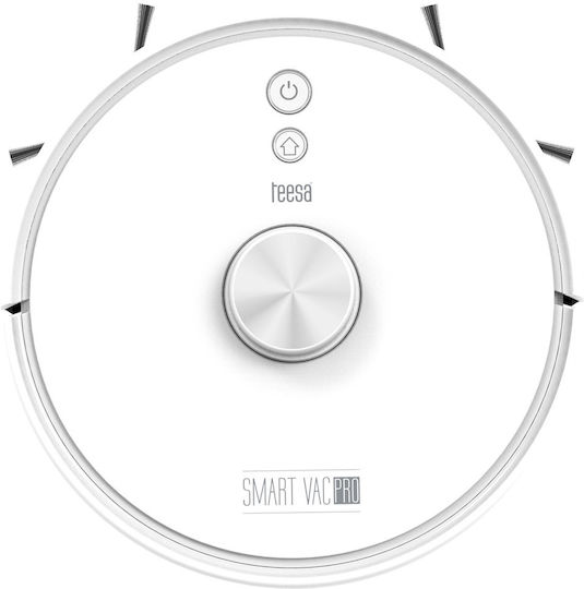 Teesa Smart Vac Pro Robot Vacuum with Mapping and Wi-Fi White