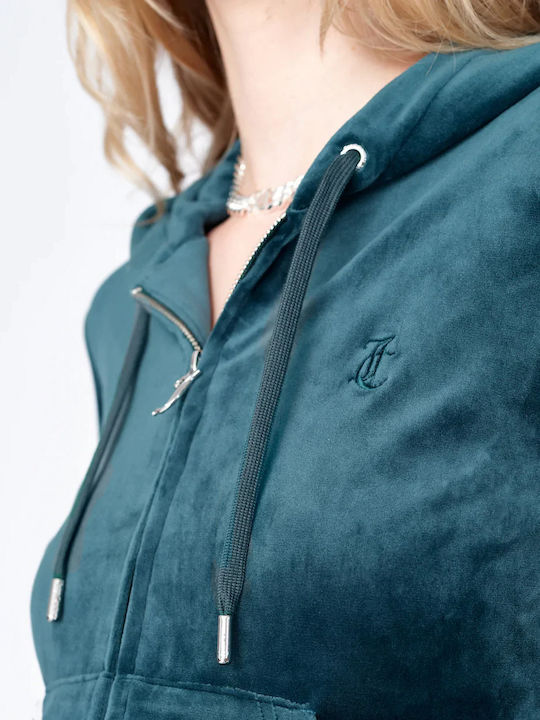 Damen-Strickjacke mit Reißverschluss Grün