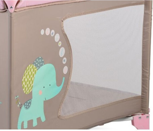 Moni Giant Park with Mattress Light Pink 93x93cm