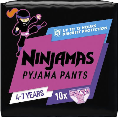 Pampers Diaper Pants Ninjamas Girl for 17-30 kgkg 10pcs