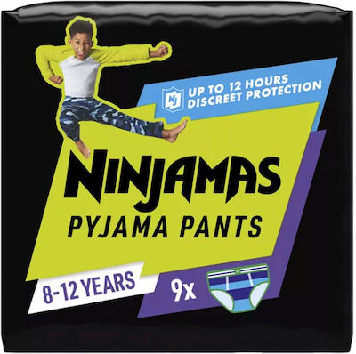 Pampers Ninjamas Boy Πάνες Βρακάκι για 27-43kg 9τμχ