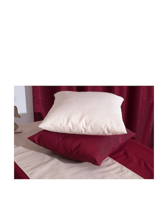 Viopros Christmas Decorative Pillow Square Red 45x45cm