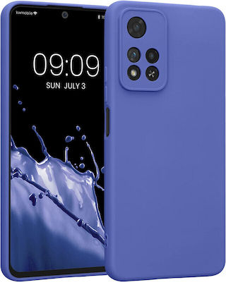 KWmobile Rubberized Umschlag Rückseite Silikon Blue Violet (Redmi Note 11 Pro+ 5G) 58097.234