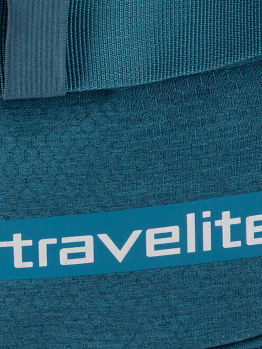 Travelite Kick Off Mittlerer Stoffkoffer Blau mit 2 Rädern Höhe 68cm