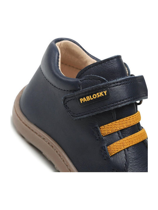 Step Easy Kids Sneakers with Scratch Navy Blue