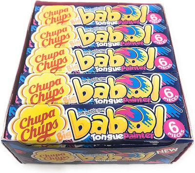 Chupa Chups 20 Chewing gum Big Babol Tongue Painter 20pcs 27.6gr