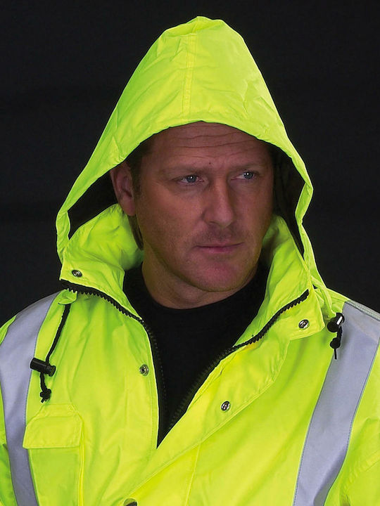 Yoko HVP211 Work Jackets Reflective with Hooded Yellow