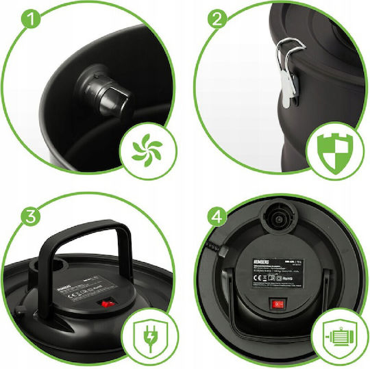 Humberg HM-404 Ash Vacuum 1200W with 15lt Waste Container