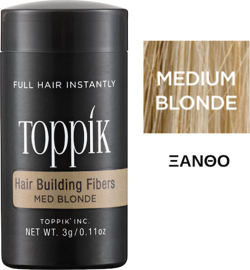 Toppik Hair Building Fibers with Keratin Hair Building Fibers Travel Medium Blonde 3gr